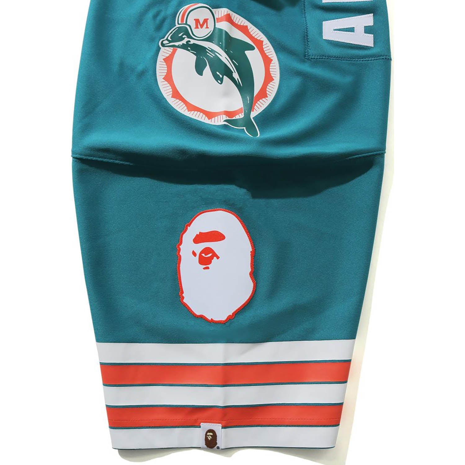 BAPE X MITCHELL & NESS NFL MIAMI DOLPHINS LEGACY JERSEY MENS