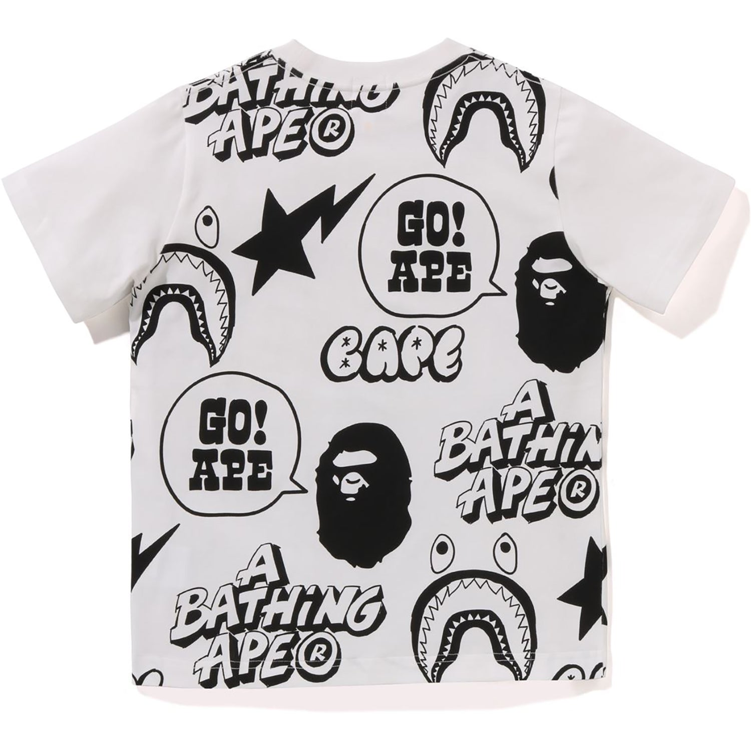 BAPE GRAFFITI PATTERN TEE LOOSE FIT KIDS