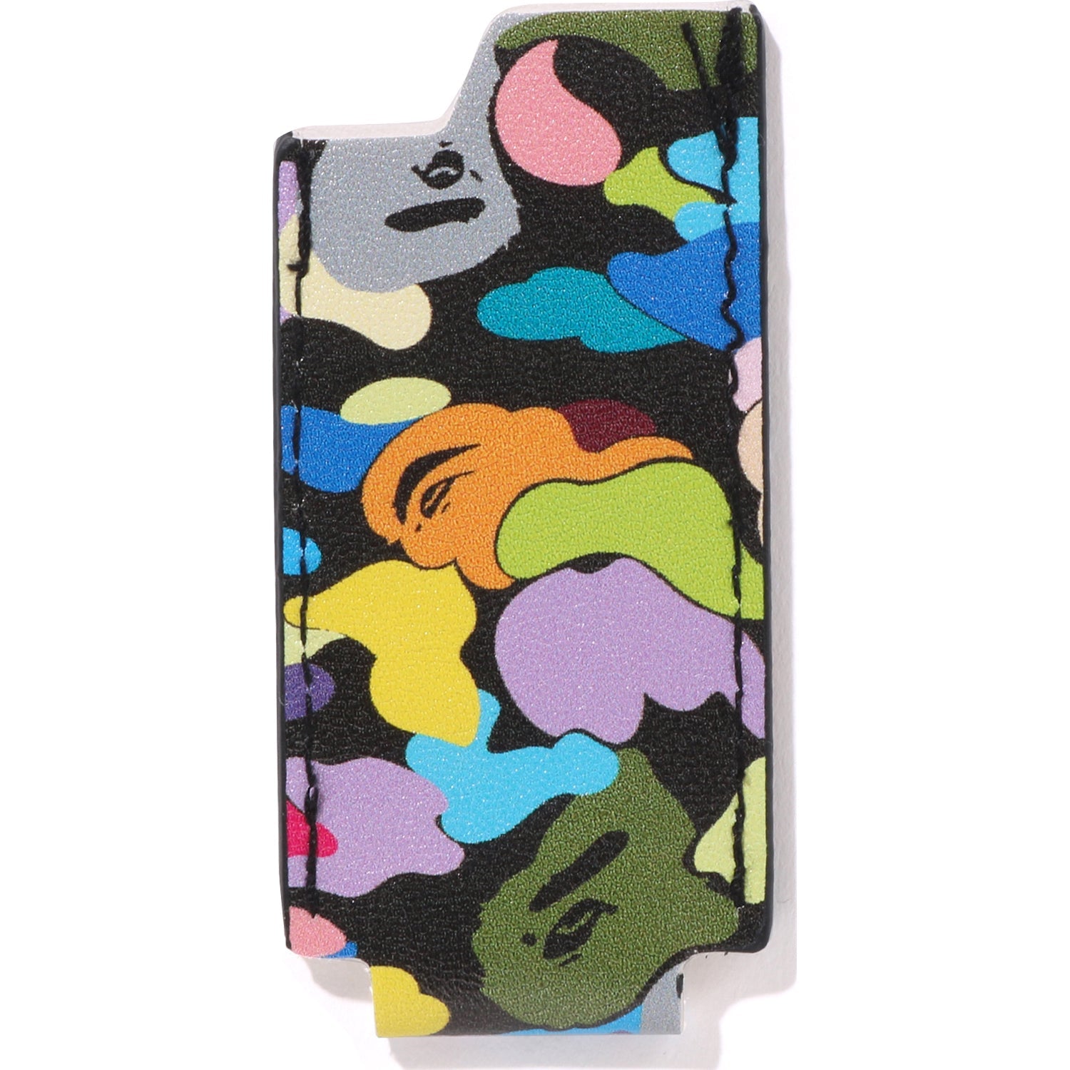 MULTI CAMO LEATHER LIGHTER CASE