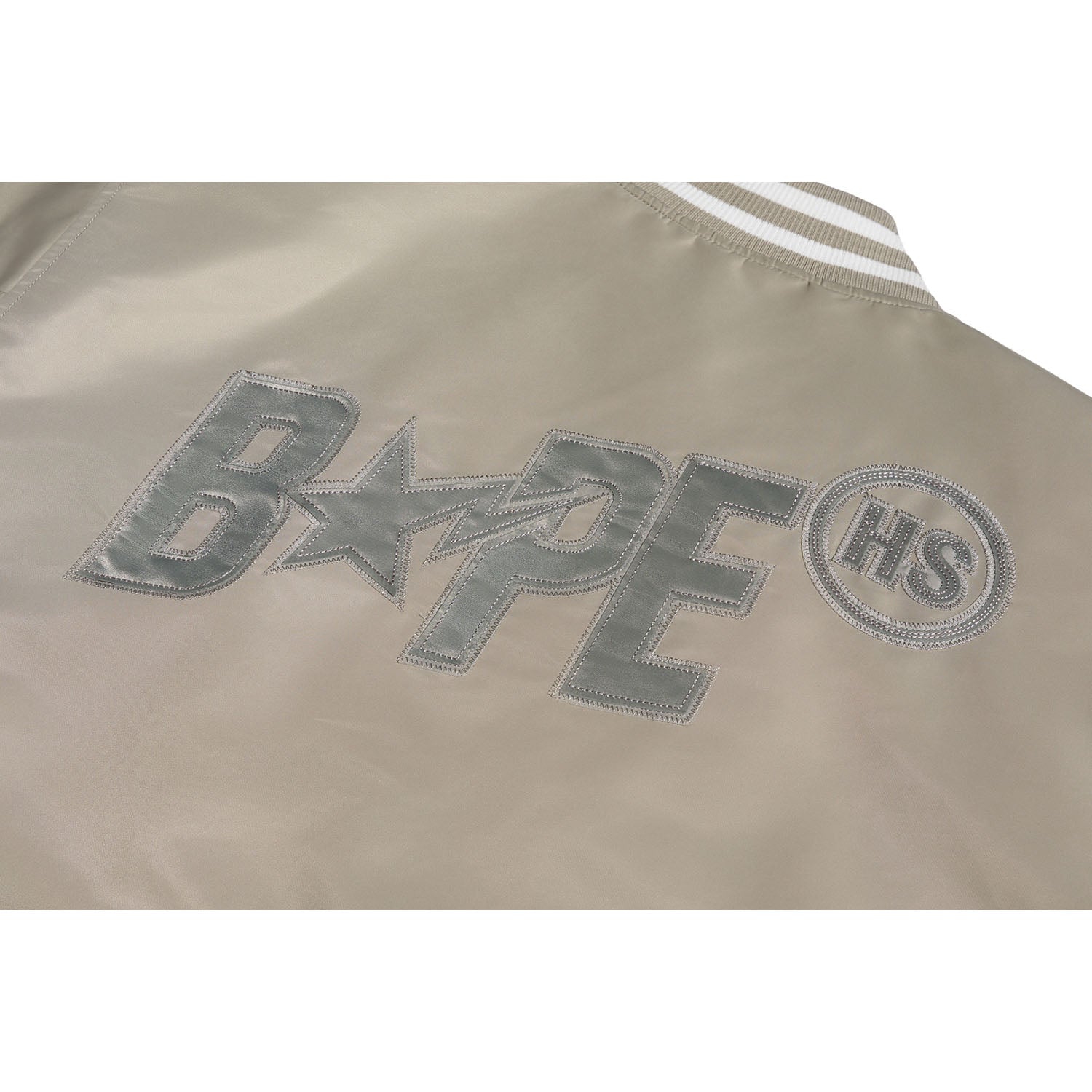BAPE X HIGHSNOBIETY NYLON VARSITY JACKET MENS