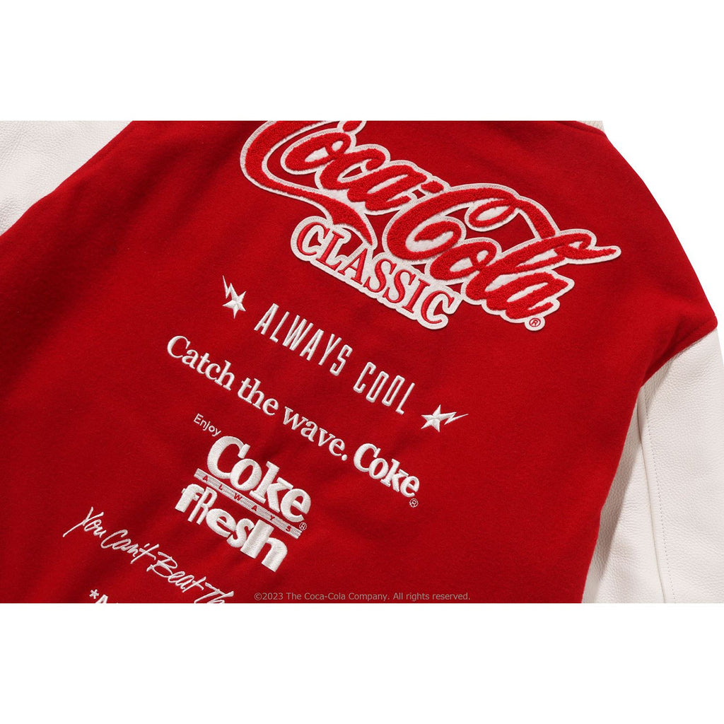 BAPE X COCA-COLA VARSITY JACKET MENS