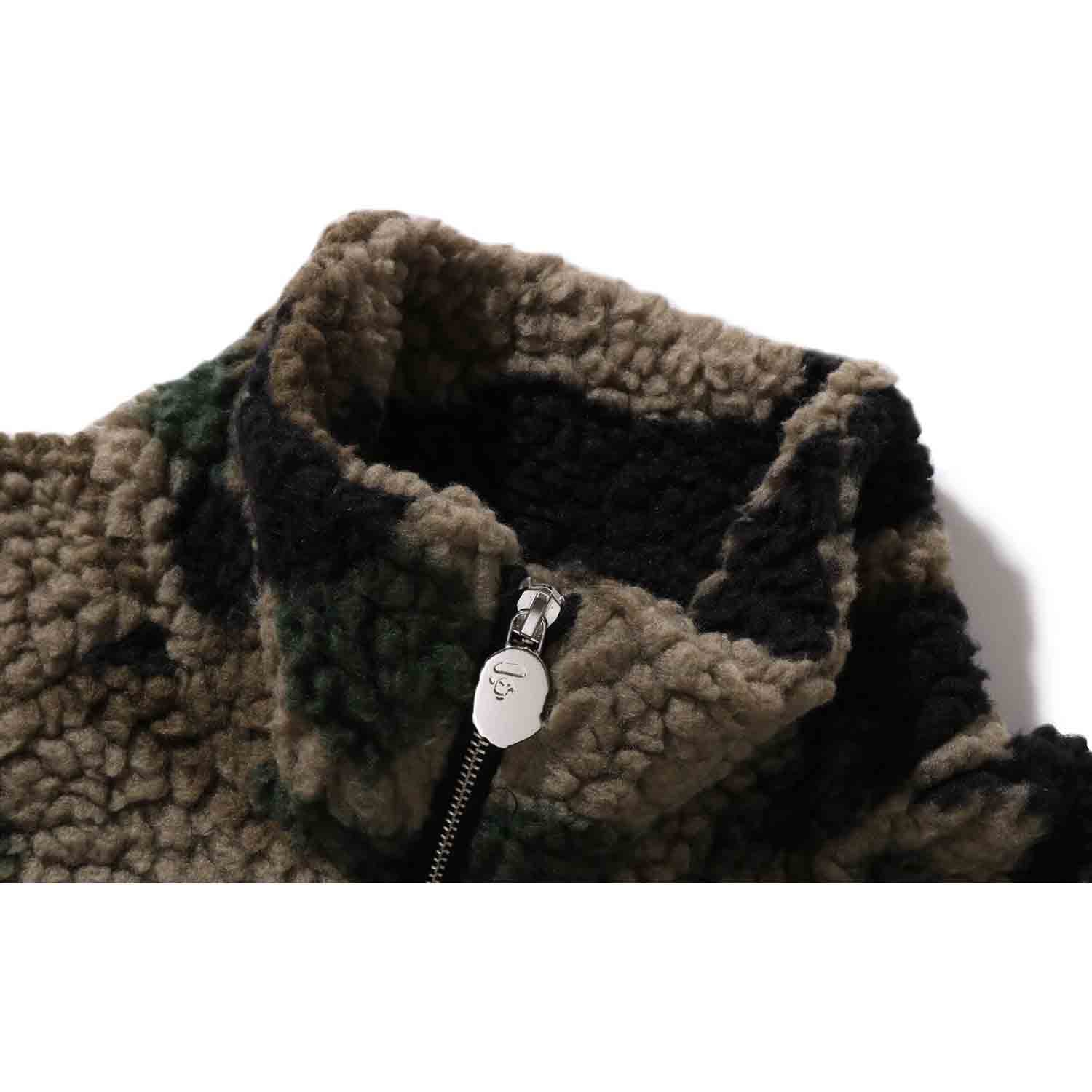 1ST CAMO METAL APE HEAD ONE POINT FLEECE JACKET MENS