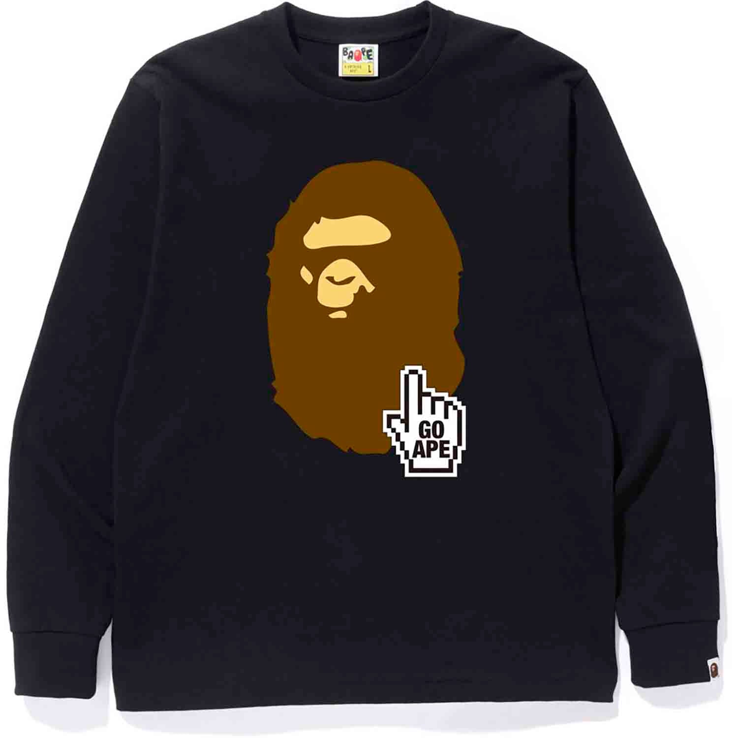 BAPE ONLINE L/S TEE M BAPEC MENS