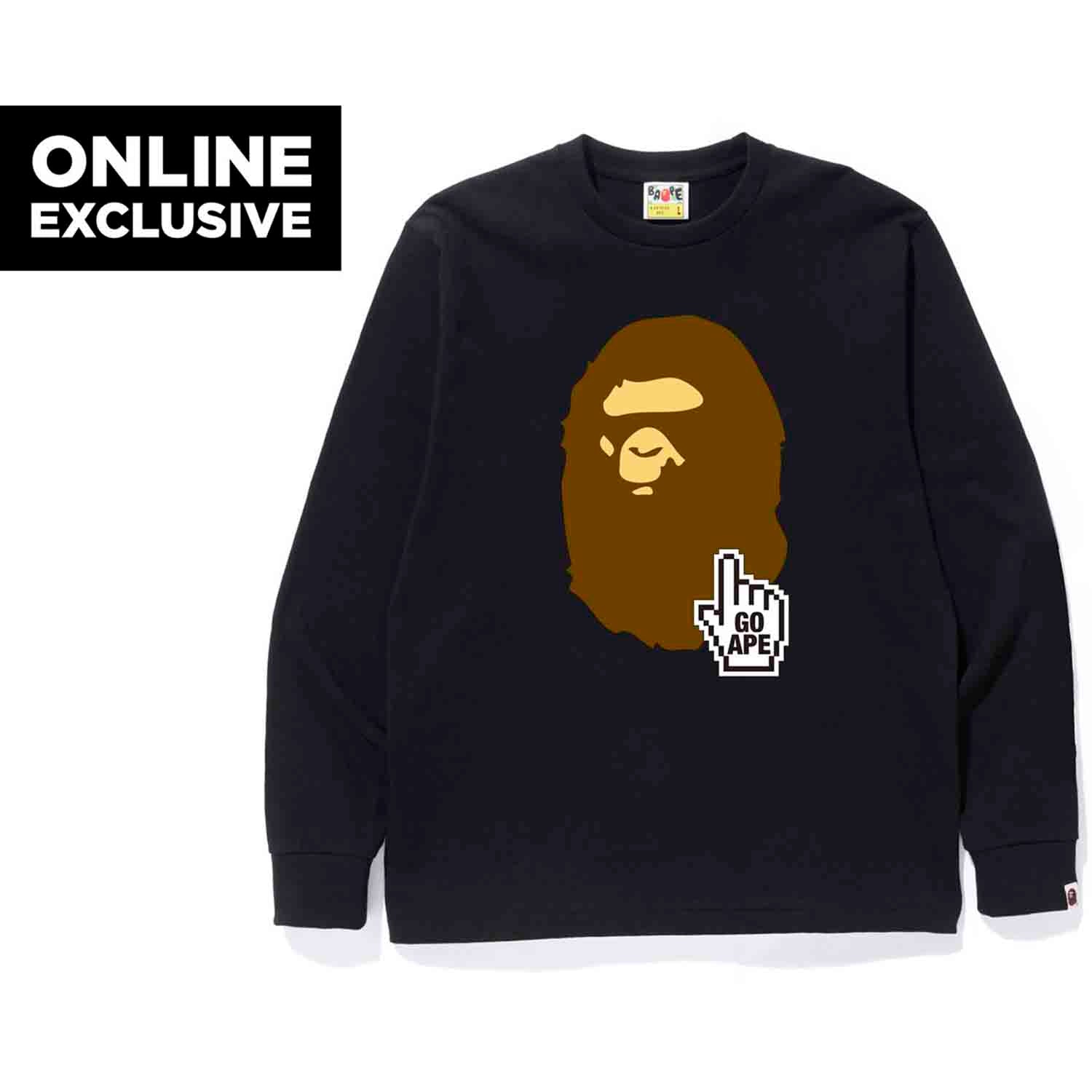 BAPE ONLINE L/S TEE M BAPEC MENS