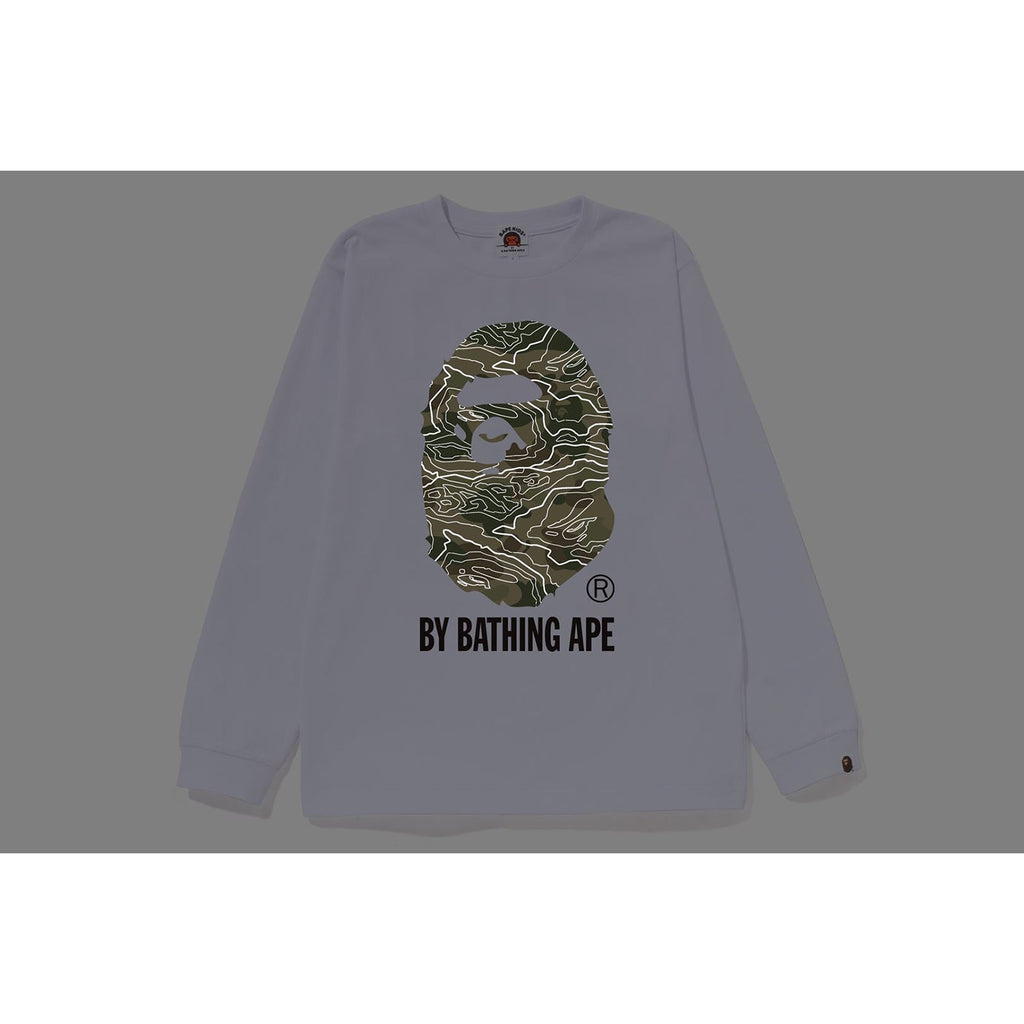 LAYERED LINE CAMO BY BATHING APE L/S TEE KIDS