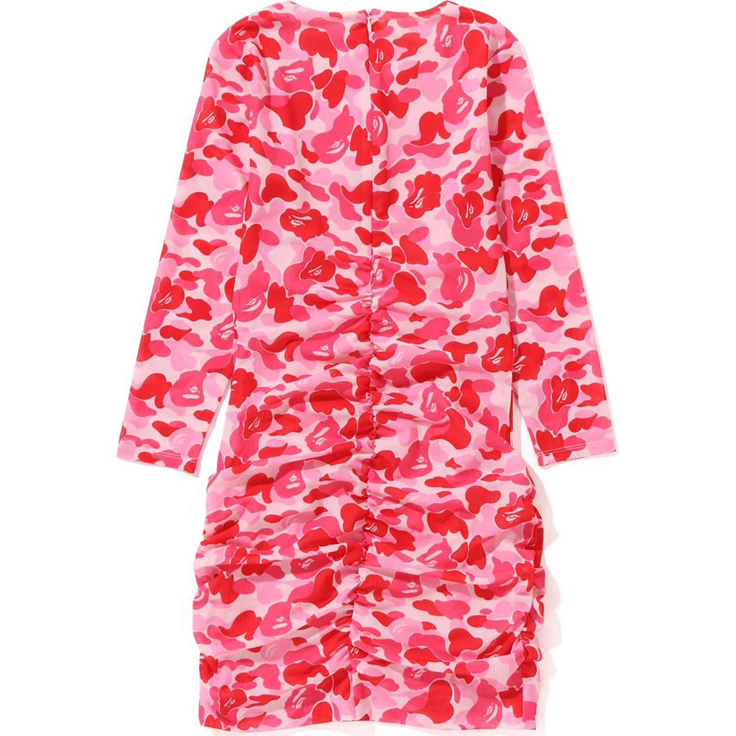 ABC CAMO MESH GATHERED ONEPIECE LADIES