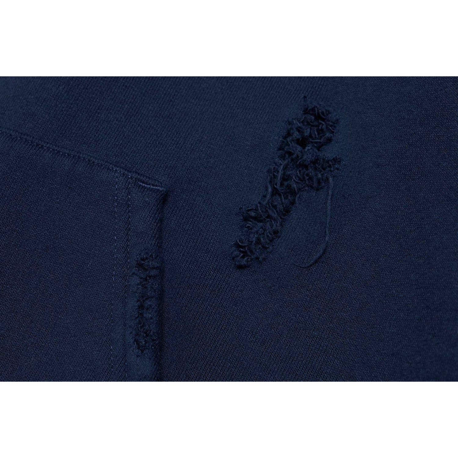 BAPE BLACK LOGO DISTRESSED HOODIE MENS