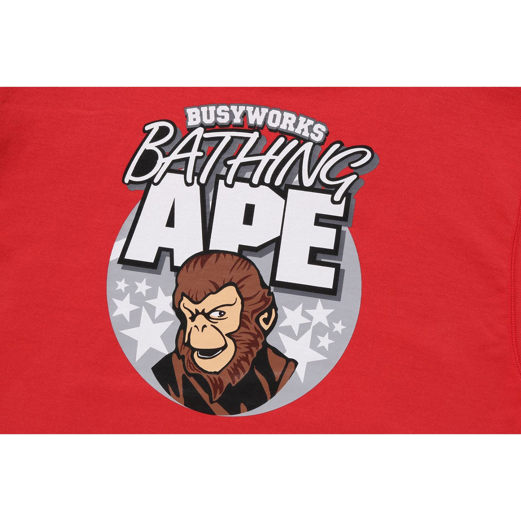 APE RELAXED FIT PULLOVER HOODIE MENS