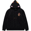 BAPE X MCM SHARK PULLOVER HOODIE MENS