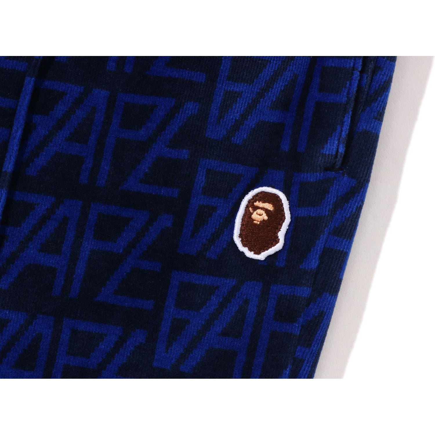 BAPE LOGO MONOGRAM VELOUR FLARE PANTS LADIES