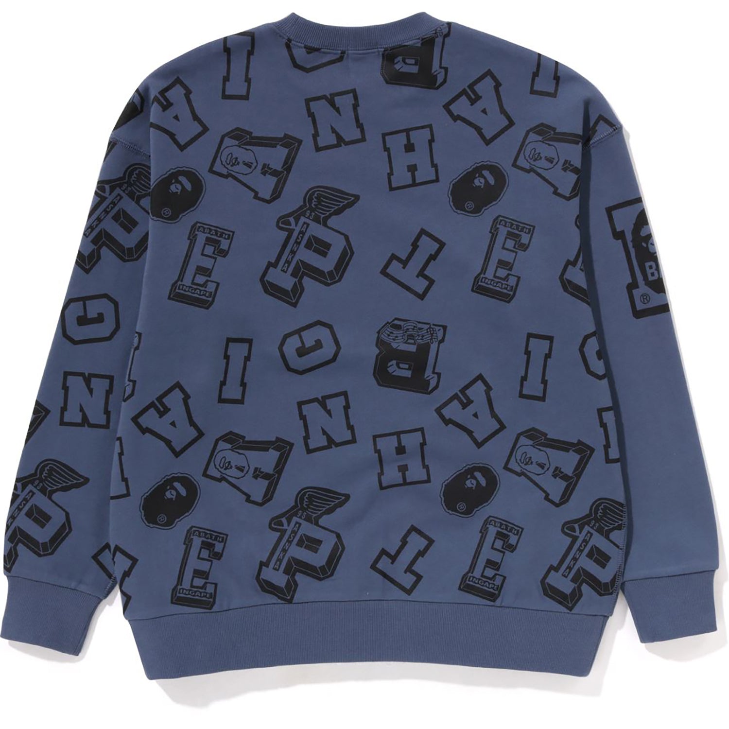 COLLEGE LOGO PATTERN LOOSE FIT CREWNECK KIDS