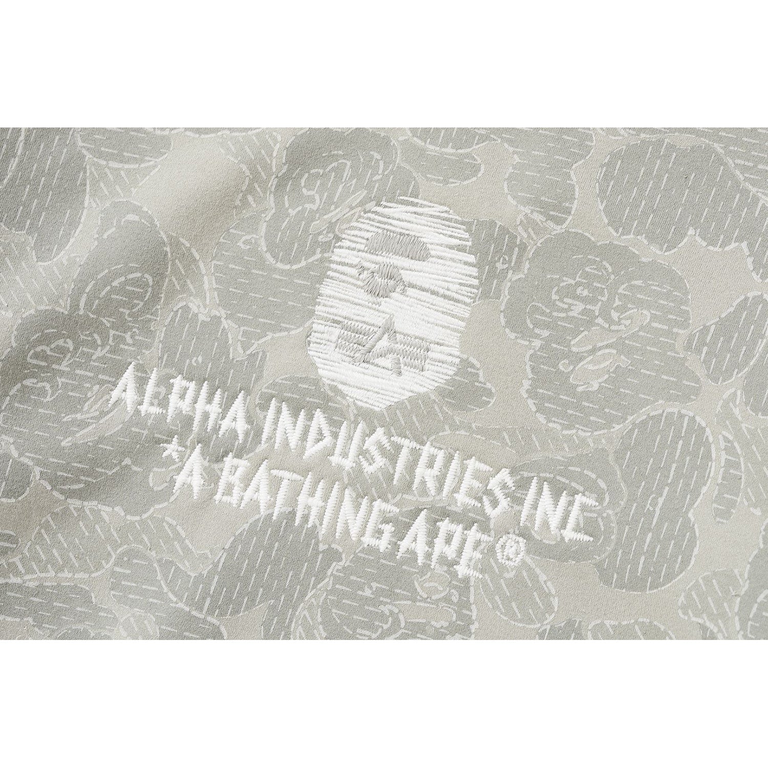 BAPE X ALPHA INDUSTRIES CREWNECK SWEATER MENS