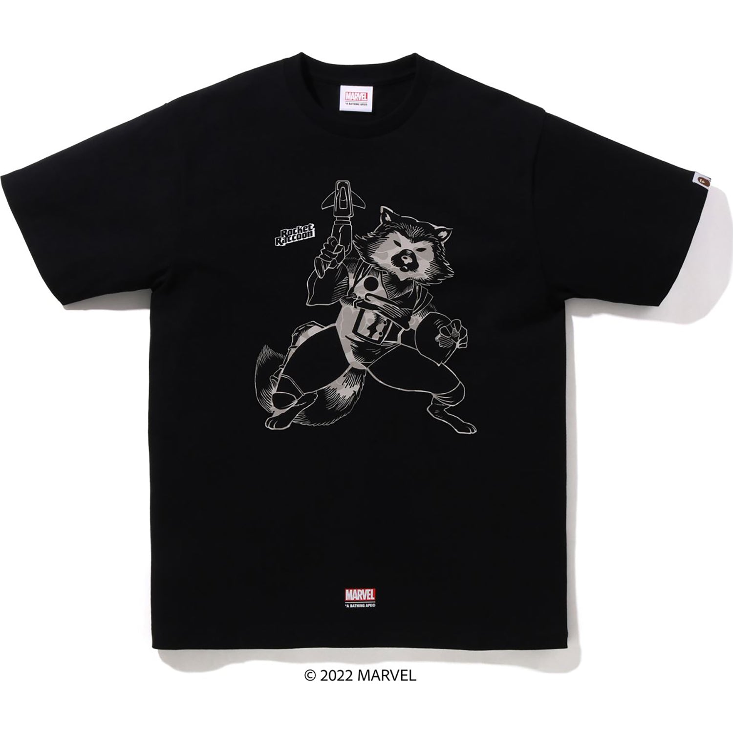 BAPE X MARVEL ROCKET RACCOON TEE MENS