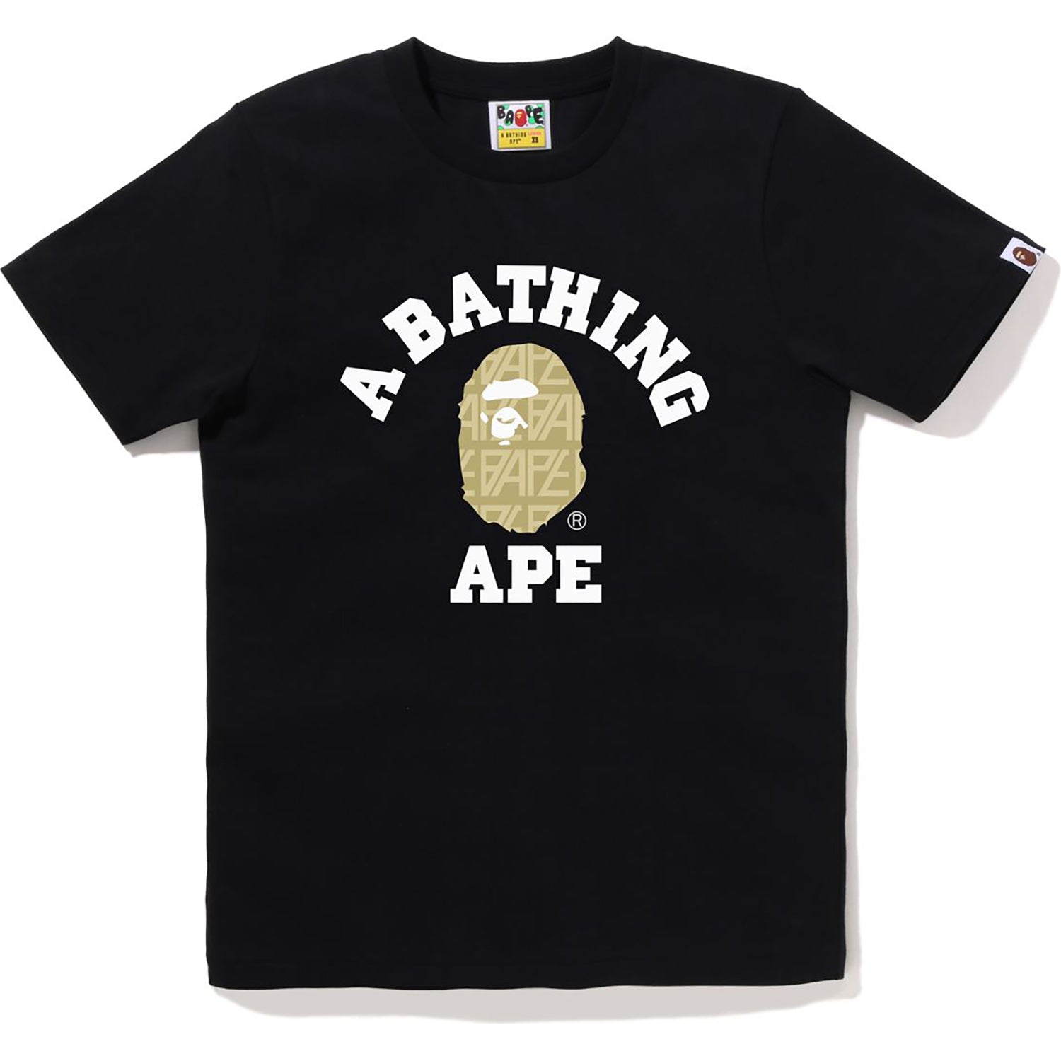 BAPE LOGO MONOGRAM COLLEGE TEE LADIES