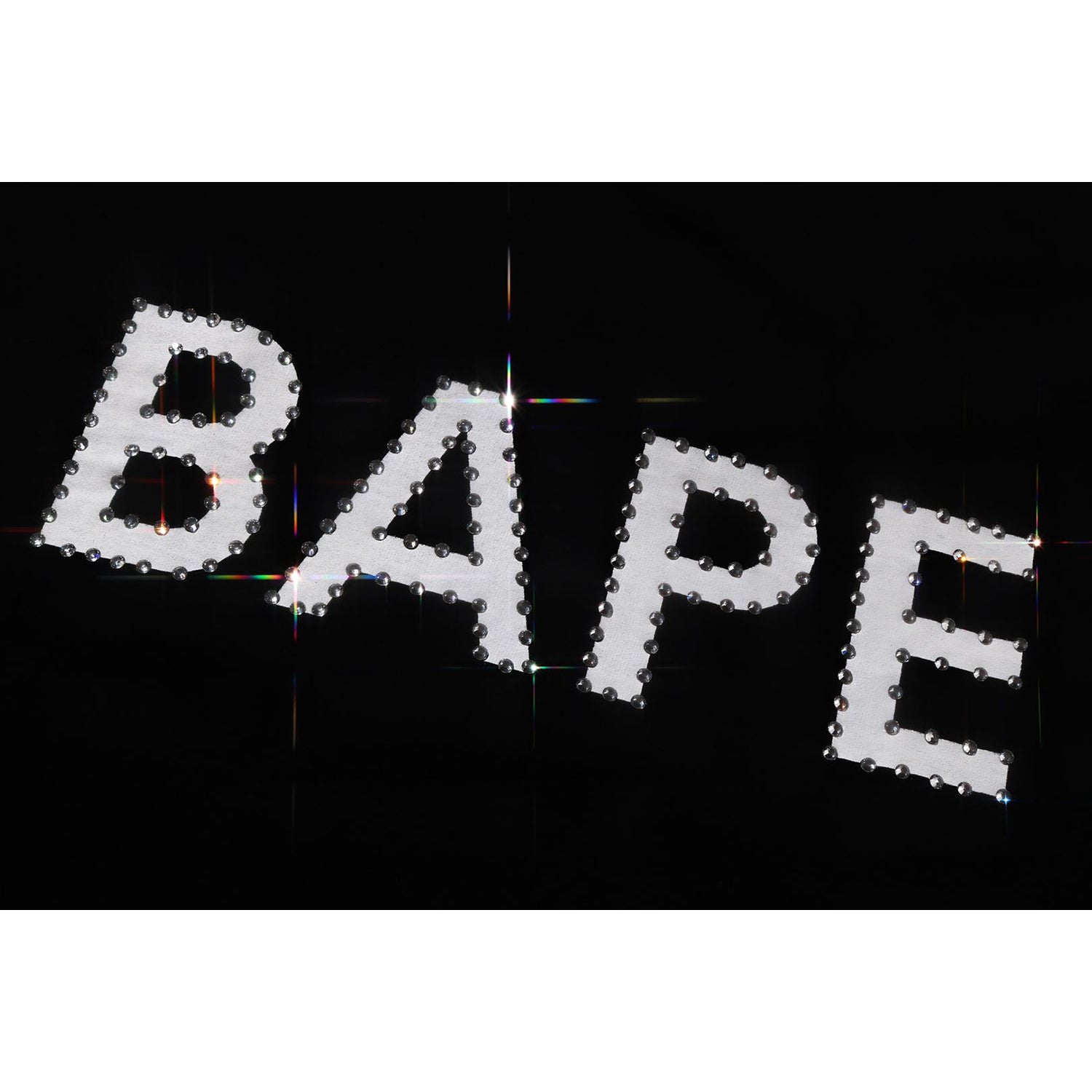 CRYSTAL STONE BAPE LOGO TEE MENS