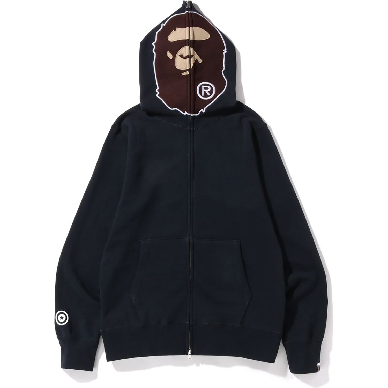OVERDYE 2ND APE FULL ZIP HOODIE MENS