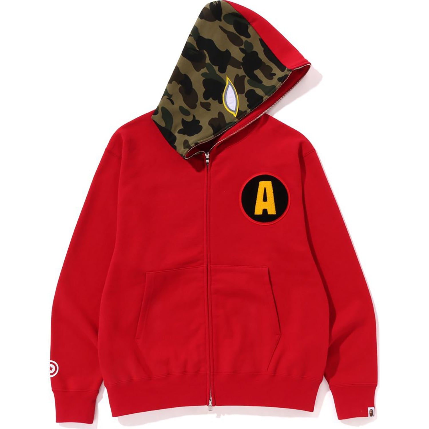 SHADOW BAPE RELAXED FIT FULL ZIP HOODIE MENS