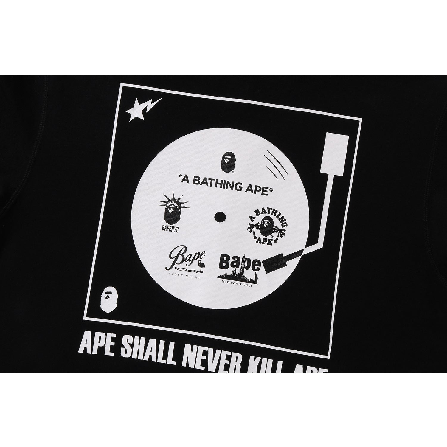 BAPE US LIMITED COLLECTION SHARK FULL ZIP DOUBLE HOODIE MENS