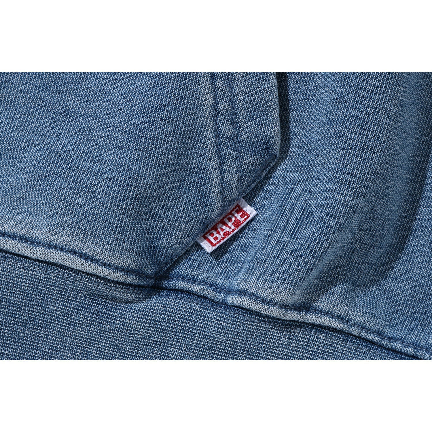 INDIGO SHARK FULL ZIP HOODIE WIDE FIT LADIES