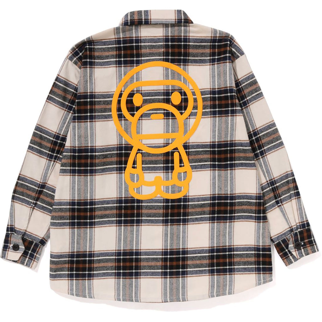 CHECK BABY MILO EMBROIDERY SHIRT KIDS
