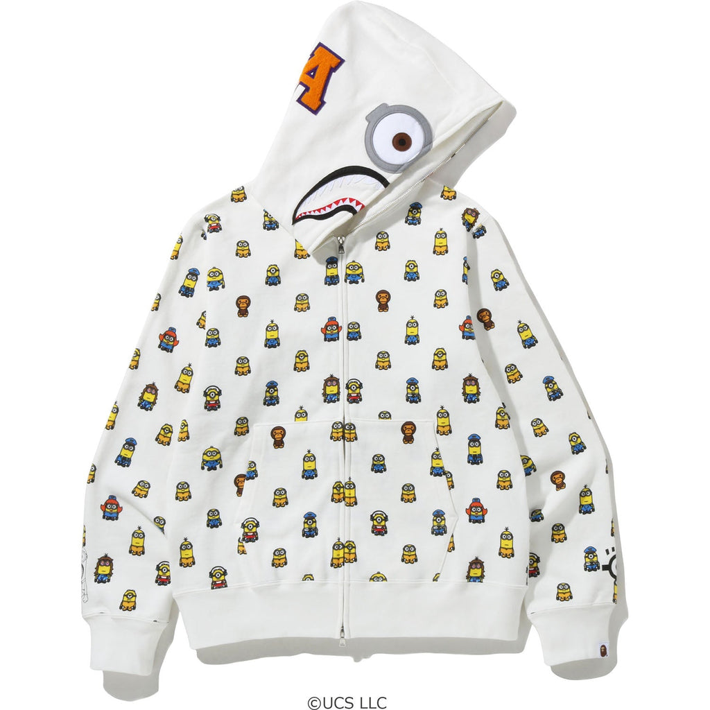 MINIONS SHARK FULL ZIP HOODIE MENS