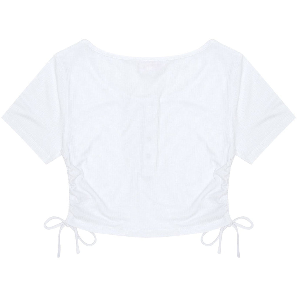 APEE DRAWSTRING SIDES CROPPED TOP LADIES
