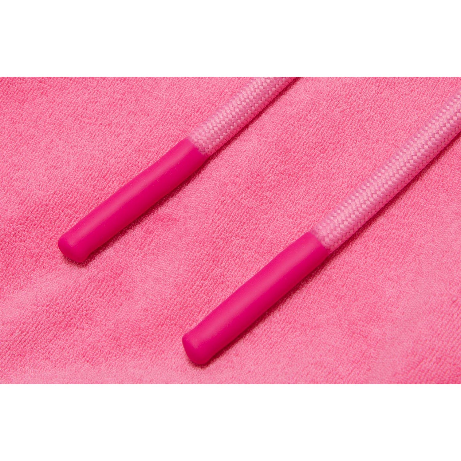 APEE TOWELLING ZIP UP CROP HOODIE JACKET LADIES