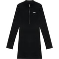 APEE RIBBED ZIP-UP KNIT DRESS LADIES