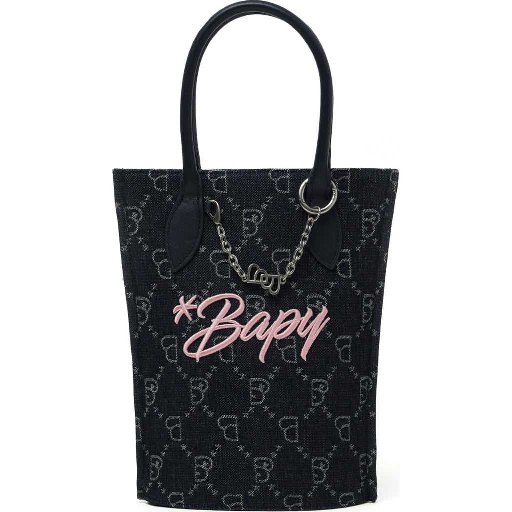 BAPY MONOGRAM JACQUARD SHOULDER BAG LADIES